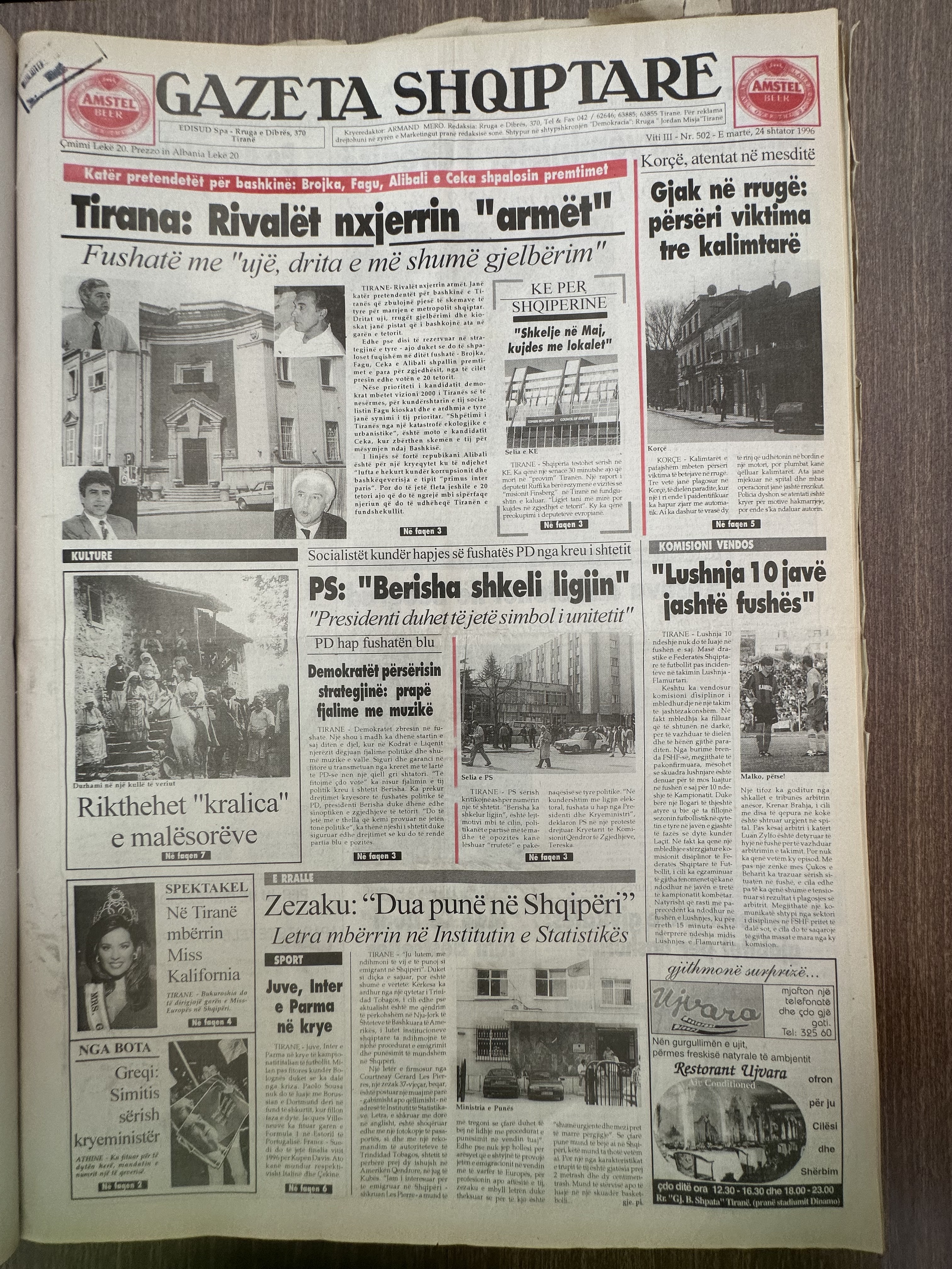 Gazeta Shqiptare 1996-09-23